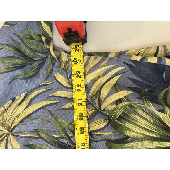 Tommy Bahama Tropical Palm Silk Camp Shirt XL Resort Loop Collar Beach Hawaiian - Picture 10 of 11